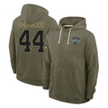 Boles NY.Jets #44 Jamien Sherwood Player Olive Salute to Service Pullover Hoodies Limited Stitched Jerseys