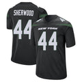 Boles NY.Jets #44 Jamien Sherwood Player Stealth Black Home Game Stitched Jerseys