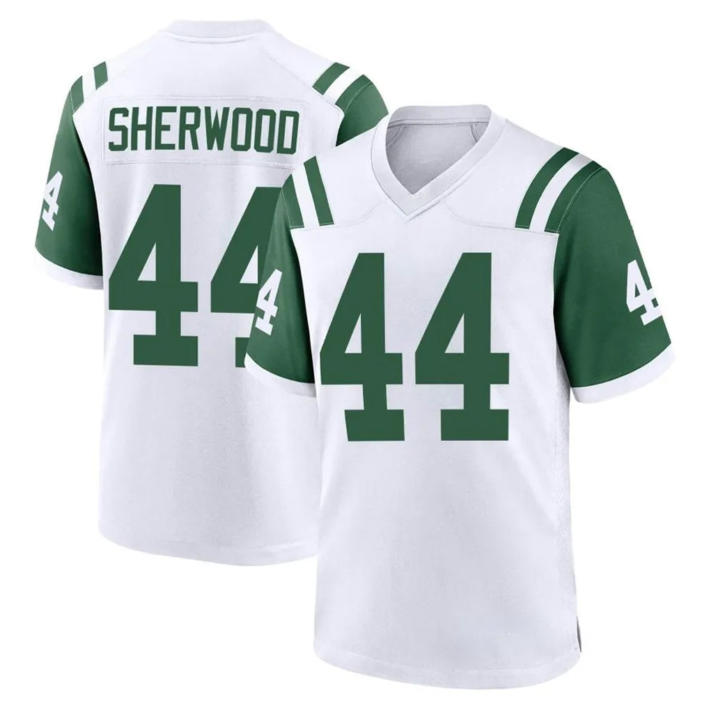 Boles NY.Jets #44 Jamien Sherwood Player White Classic Home Game Stitched Jerseys