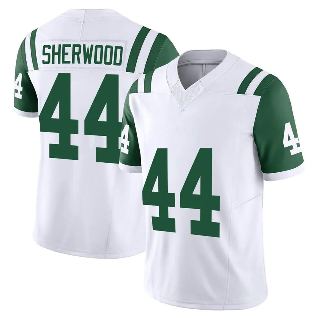 Boles NY.Jets #44 Jamien Sherwood Player White Limited Classic Vapor F.U.S.E. Home Game Stitched Jerseys