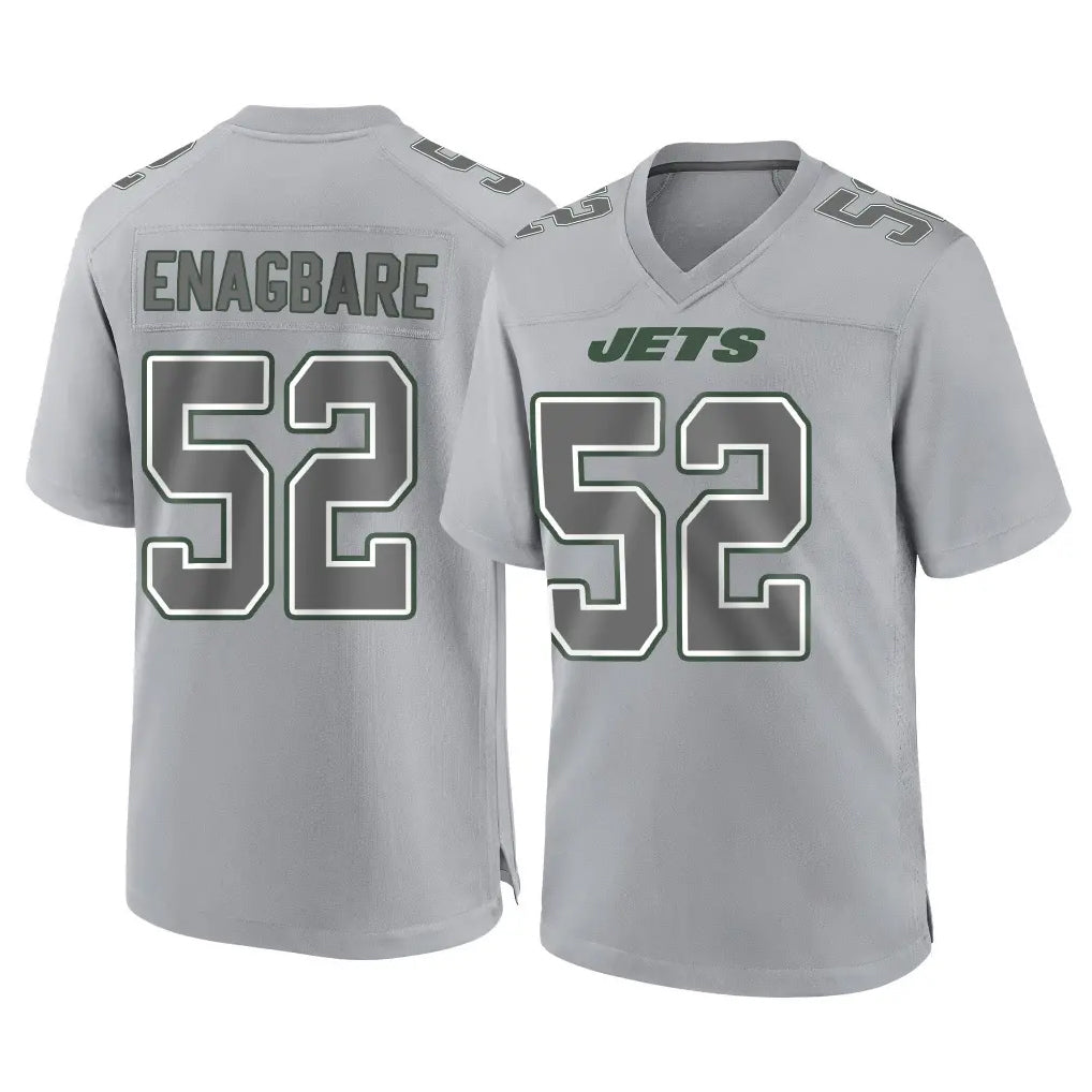 Boles NY.Jets #52 Kingsley Enagbare Player Gray Limited Atmosphere Fashion Home Game Stitched Jerseys