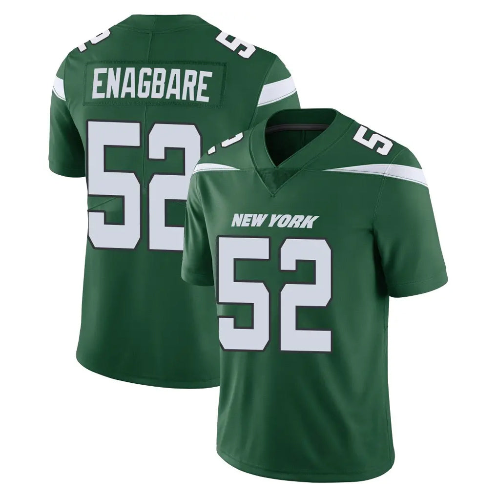 Boles NY.Jets #52 Kingsley Enagbare Player Green Limited Vapor Home Game Stitched Jerseys