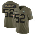 Boles NY.Jets #52 Kingsley Enagbare Player Olive 2025 Salute To Service Limited Stitched Jerseys