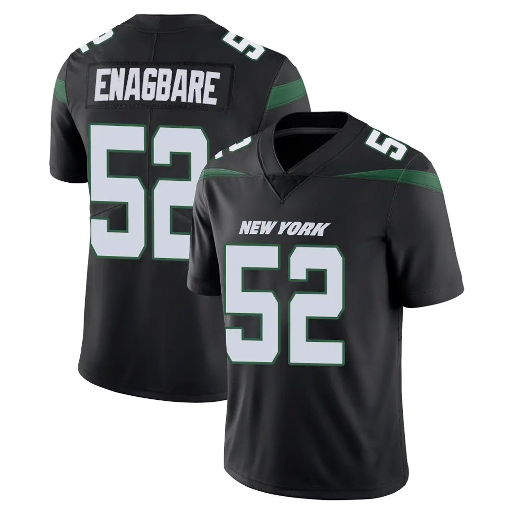 Boles NY.Jets #52 Kingsley Enagbare Player Stealth Black Limited Vapor Home Game Stitched Jerseys