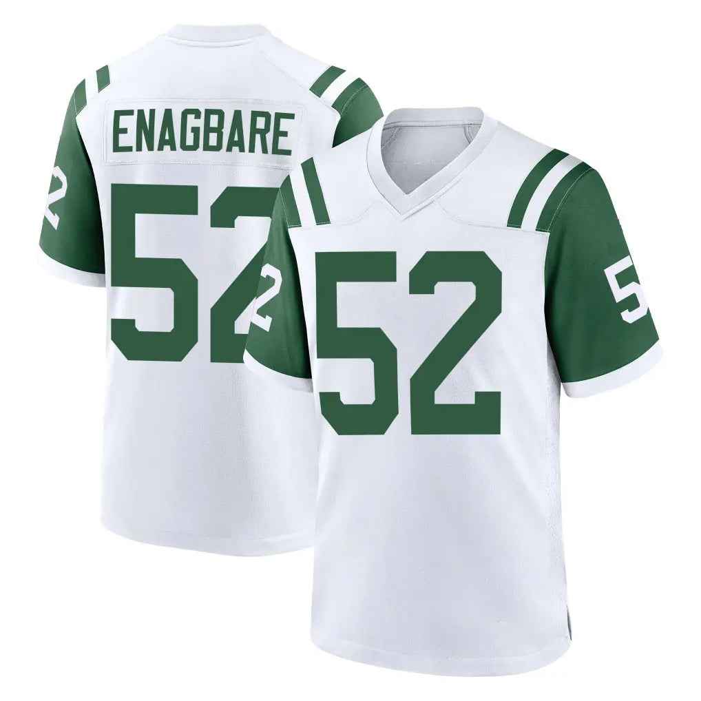 Boles NY.Jets #52 Kingsley Enagbare Player White Classic Home Game Stitched Jerseys