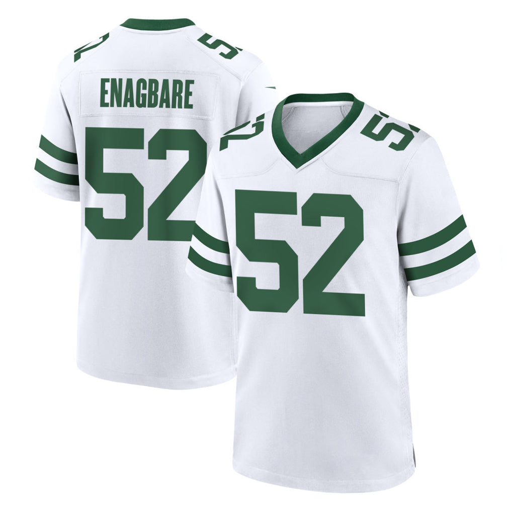 Boles NY.Jets #52 Kingsley Enagbare Player White Legacy Home Game Stitched Jerseys