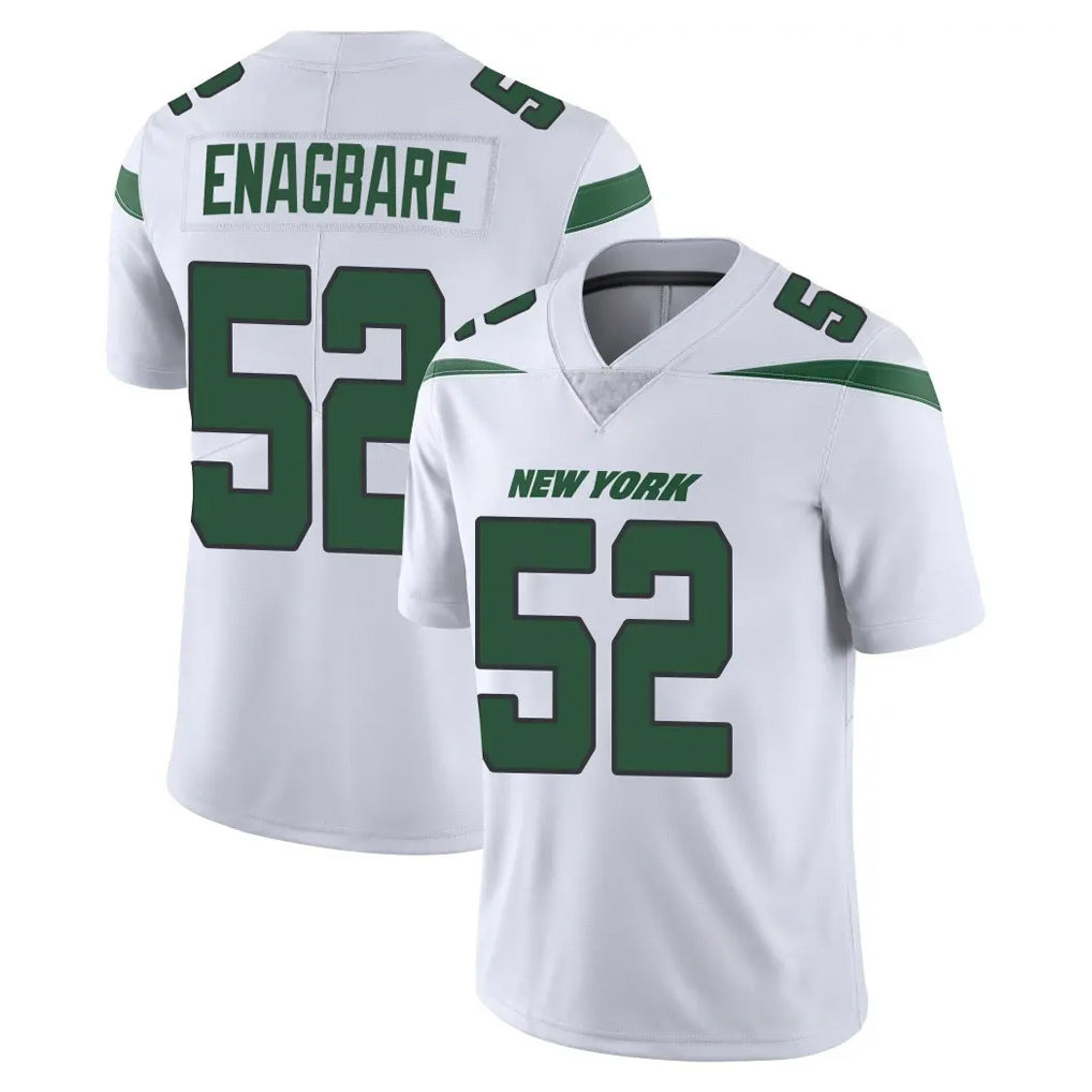 Boles NY.Jets #52 Kingsley Enagbare Player White Spotlight Limited Vapor Home Game Stitched Jerseys