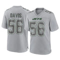 Boles NY.Jets #56 Demario Davis Player Gray Limited Atmosphere Fashion Home Game Stitched Jerseys