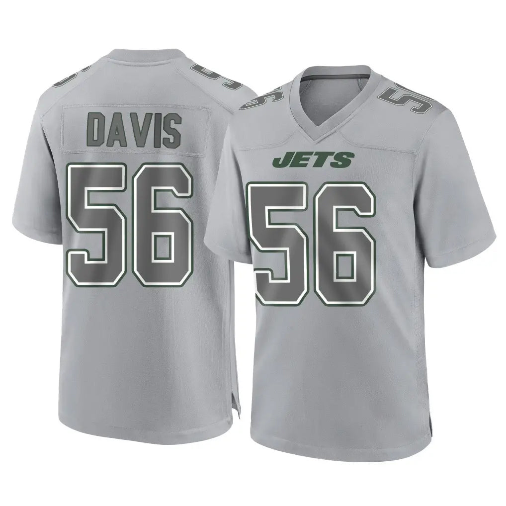 Boles NY.Jets #56 Demario Davis Player Gray Limited Atmosphere Fashion Home Game Stitched Jerseys