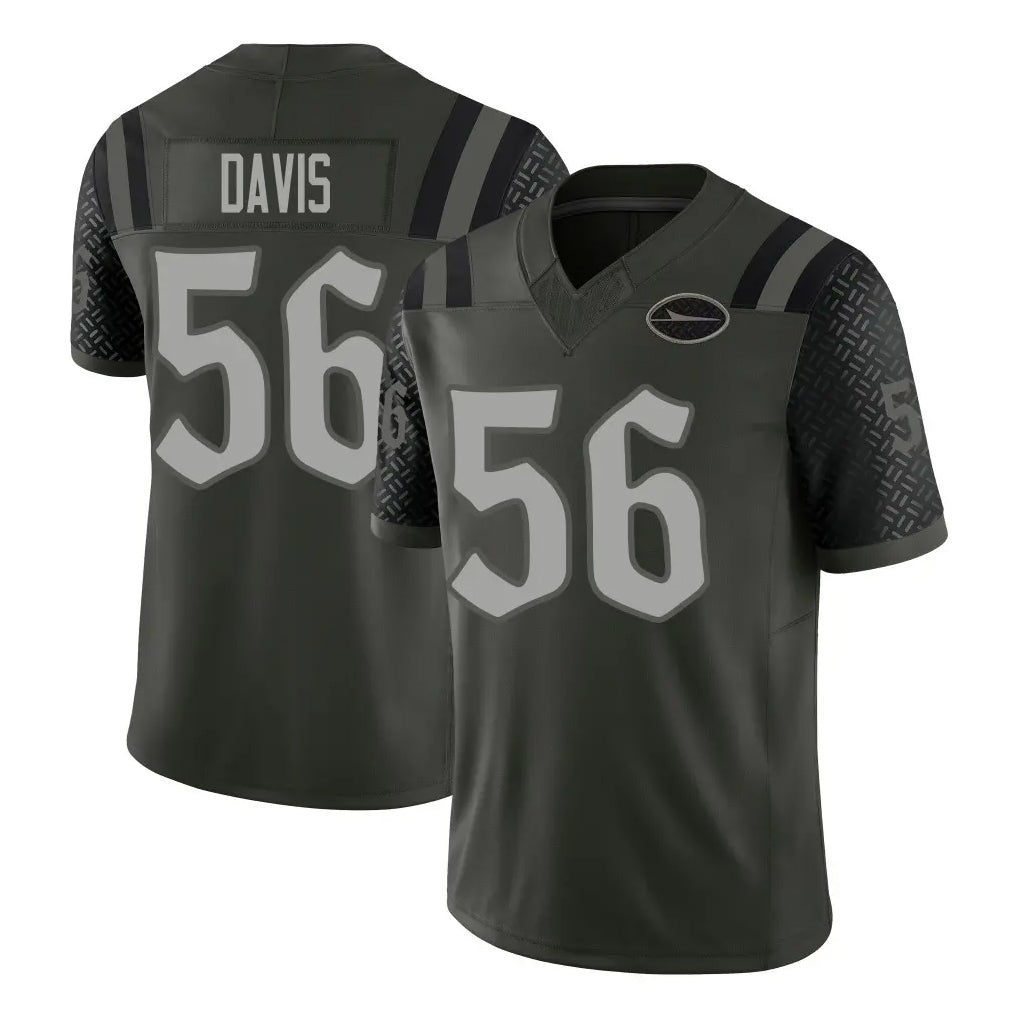 Boles NY.Jets #56 Demario Davis Player Green Limited 2025 Rivalries Collection Home Game Stitched Jerseys