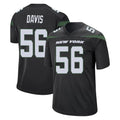 Boles NY.Jets #56 Demario Davis Player Stealth Black Home Game Stitched Jerseys