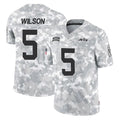 Boles NY.Jets #5 Garrett Wilson Player Arctic Camo Salute to Service Limited Game Stitched Jerseys