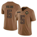 Boles NY.Jets #5 Garrett Wilson Player Brown Salute To Service Limited Stitched Jerseys