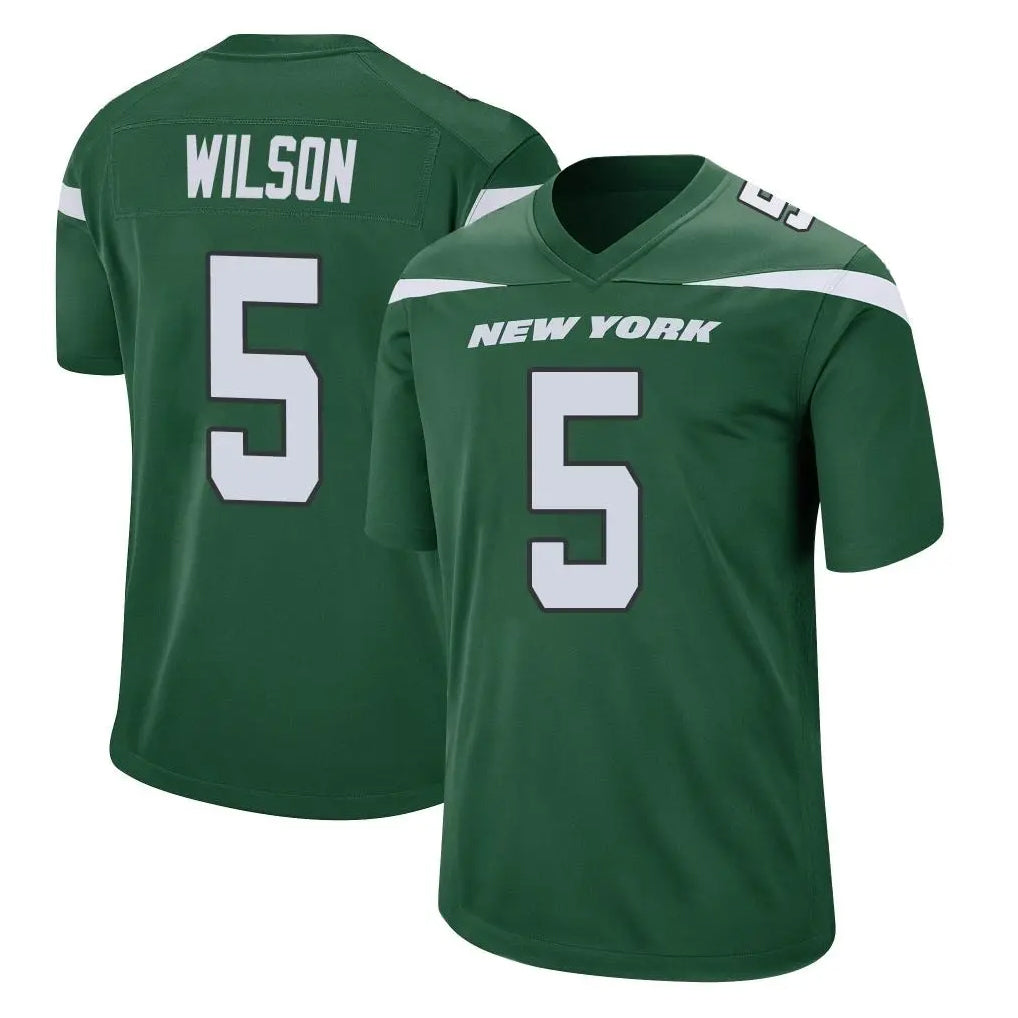 Boles NY.Jets #5 Garrett Wilson Player Green Home Game Stitched Jerseys