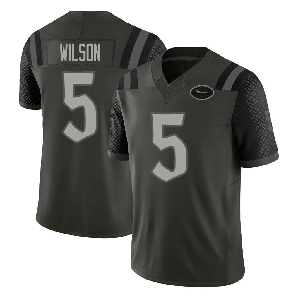 Boles NY.Jets #5 Garrett Wilson Player Green Limited 2025 Rivalries Collection Home Game Stitched Jerseys