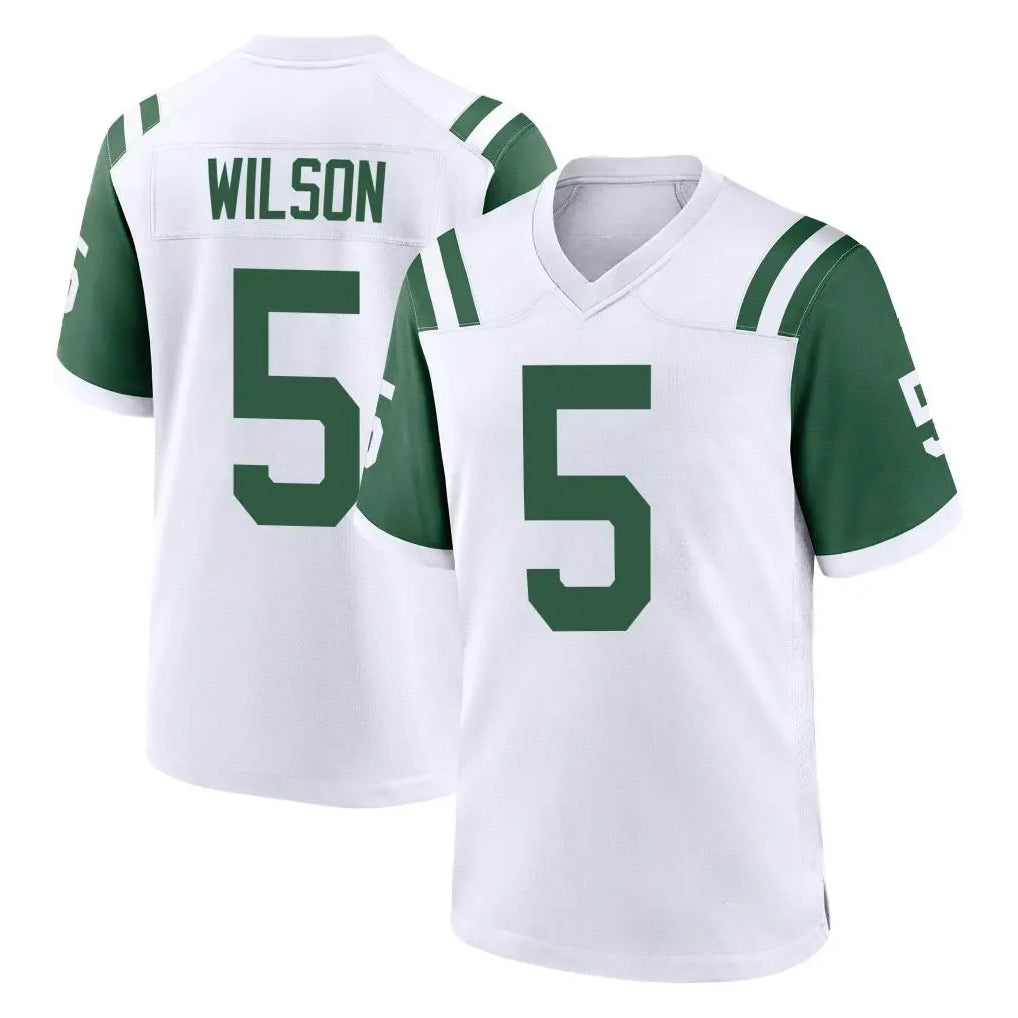 Boles NY.Jets #5 Garrett Wilson Player White Classic Home Game Stitched Jerseys