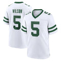 Boles NY.Jets #5 Garrett Wilson Player White Legacy Home Game Stitched Jerseys