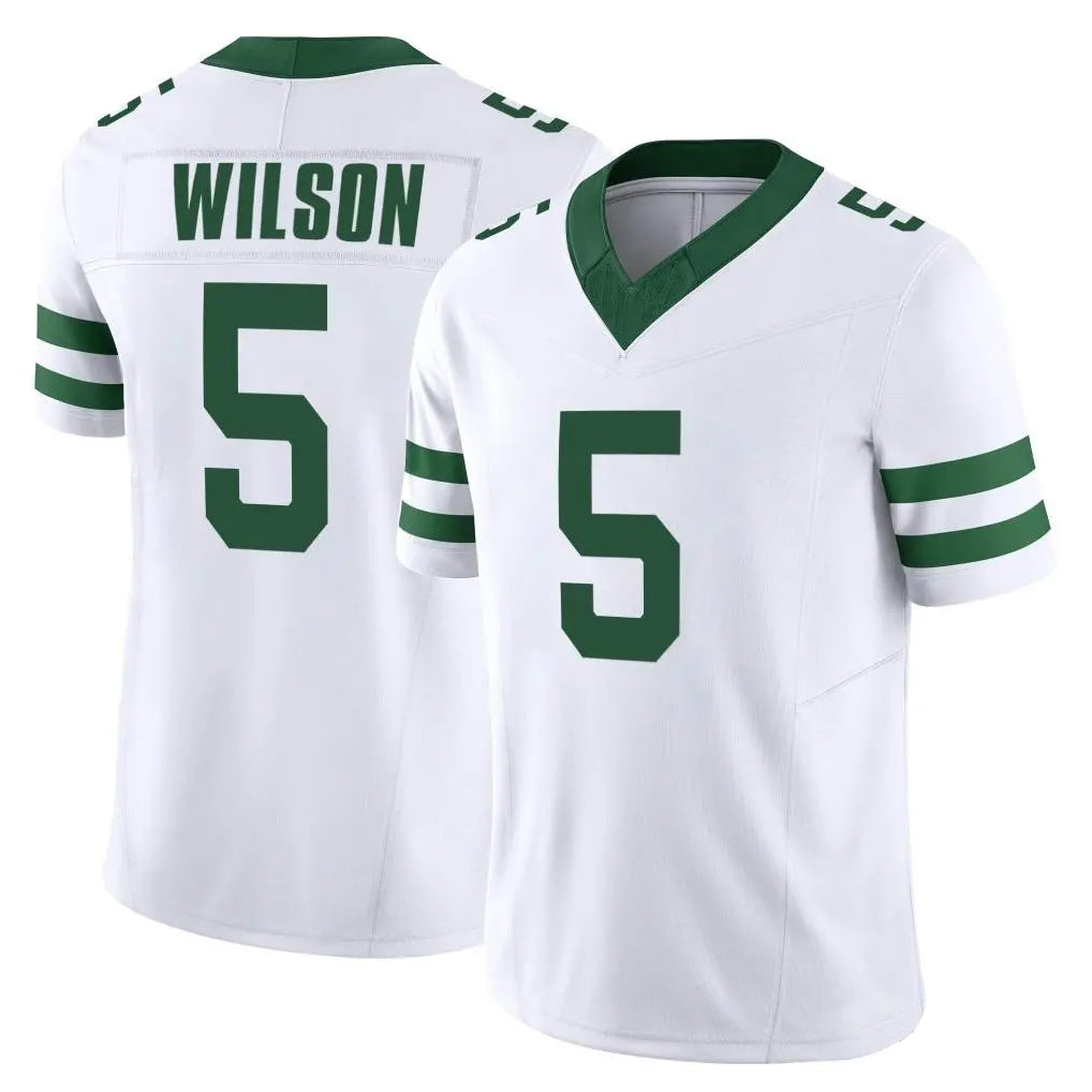 Boles NY.Jets #5 Garrett Wilson Player White Legacy Limited Vapor F.U.S.E. Home Game Stitched Jerseys