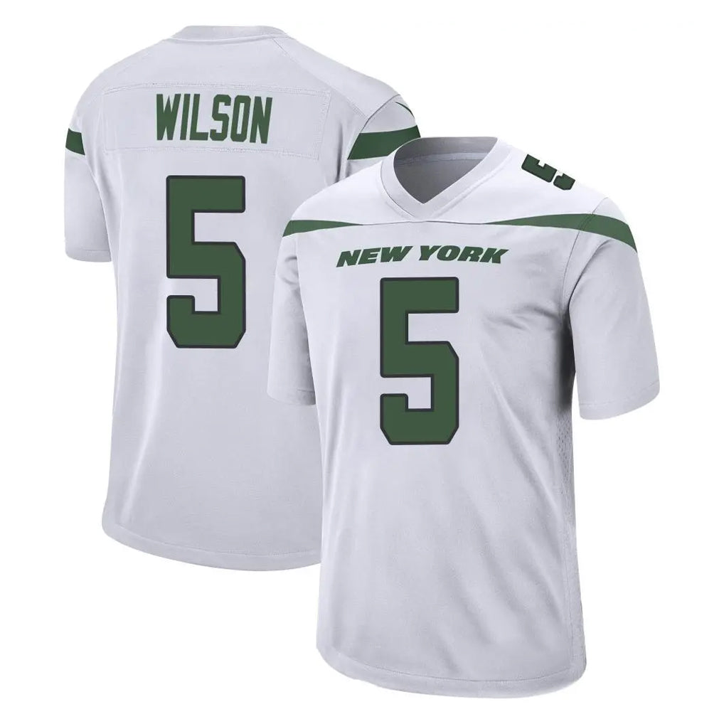 Boles NY.Jets #5 Garrett Wilson Player White Spotlight Home Game Stitched Jerseys