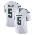 Boles NY.Jets #5 Garrett Wilson Player White Spotlight Limited Vapor Home Game Stitched Jerseys