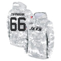 Boles NY.Jets #66 Joe Tippmann Player Arctic Camo Salute to Service Pullover Hoodies Limited Game Stitched Jerseys