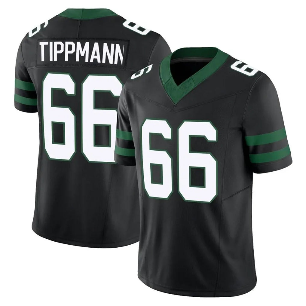 Boles NY.Jets #66 Joe Tippmann Player Black Limited Legacy Vapor F.U.S.E. Home Game Stitched Jerseys
