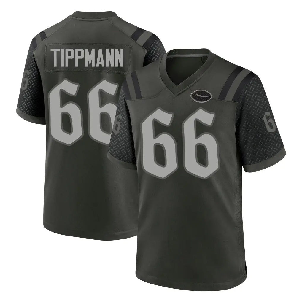 Boles NY.Jets #66 Joe Tippmann Player Green 2025 Rivalries Collection Home Game Stitched Jerseys