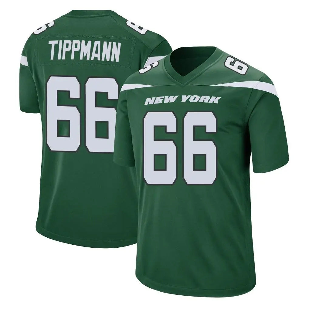 Boles NY.Jets #66 Joe Tippmann Player Green Home Game Stitched Jerseys