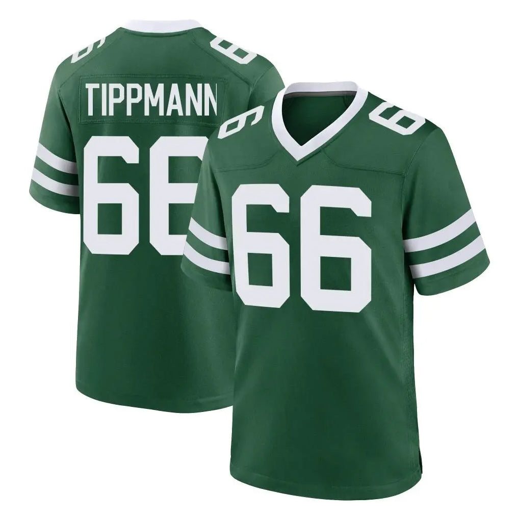 Boles NY.Jets #66 Joe Tippmann Player Green Legacy Home Game Stitched Jerseys