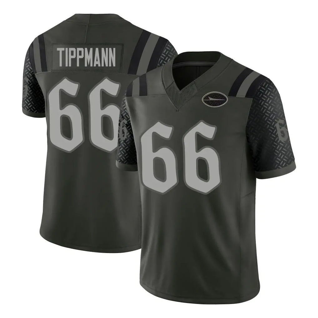 Boles NY.Jets #66 Joe Tippmann Player Green Limited 2025 Rivalries Collection Home Game Stitched Jerseys