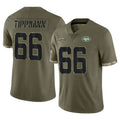 Boles NY.Jets #66 Joe Tippmann Player Olive Salute To Service Limited Stitched Jerseys