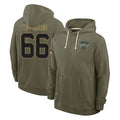 Boles NY.Jets #66 Joe Tippmann Player Olive Salute to Service Pullover Hoodies Limited Stitched Jerseys