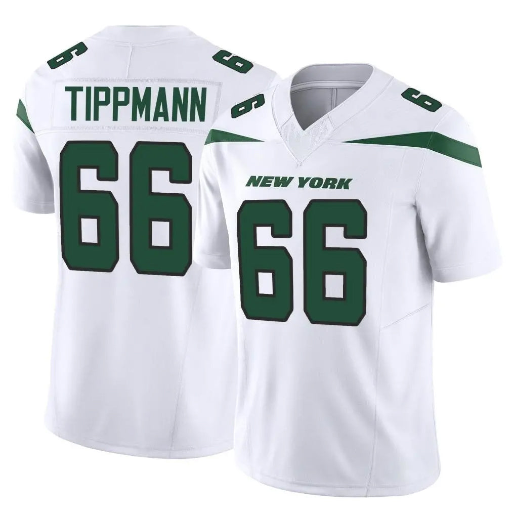 Boles NY.Jets #66 Joe Tippmann Player White Limited Vapor F.U.S.E. Home Game Stitched Jerseys