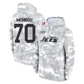 Boles NY.Jets #70 Armand Membou Player Arctic Camo Salute to Service Pullover Hoodies Limited Game Stitched Jerseys