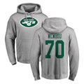 Boles NY.Jets #70 Armand Membou Player Gray LOGO Pullover Hoodies Limited Game Stitched Jerseys