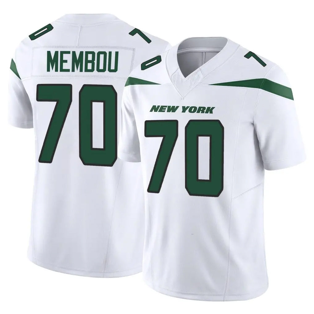 Boles NY.Jets #70 Armand Membou Player White Limited Vapor F.U.S.E. Home Game Stitched Jerseys