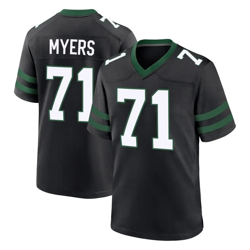 Boles NY.Jets #71 Josh Myers Player Black Legacy Home Game Stitched Jerseys