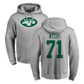 Boles NY.Jets #71 Josh Myers Player Gray LOGO Pullover Hoodies Limited Game Stitched Jerseys