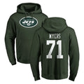 Boles NY.Jets #71 Josh Myers Player Green LOGO Pullover Hoodies Limited Game Stitched Jerseys