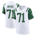 Boles NY.Jets #71 Josh Myers Player White Classic Home Game Stitched Jerseys