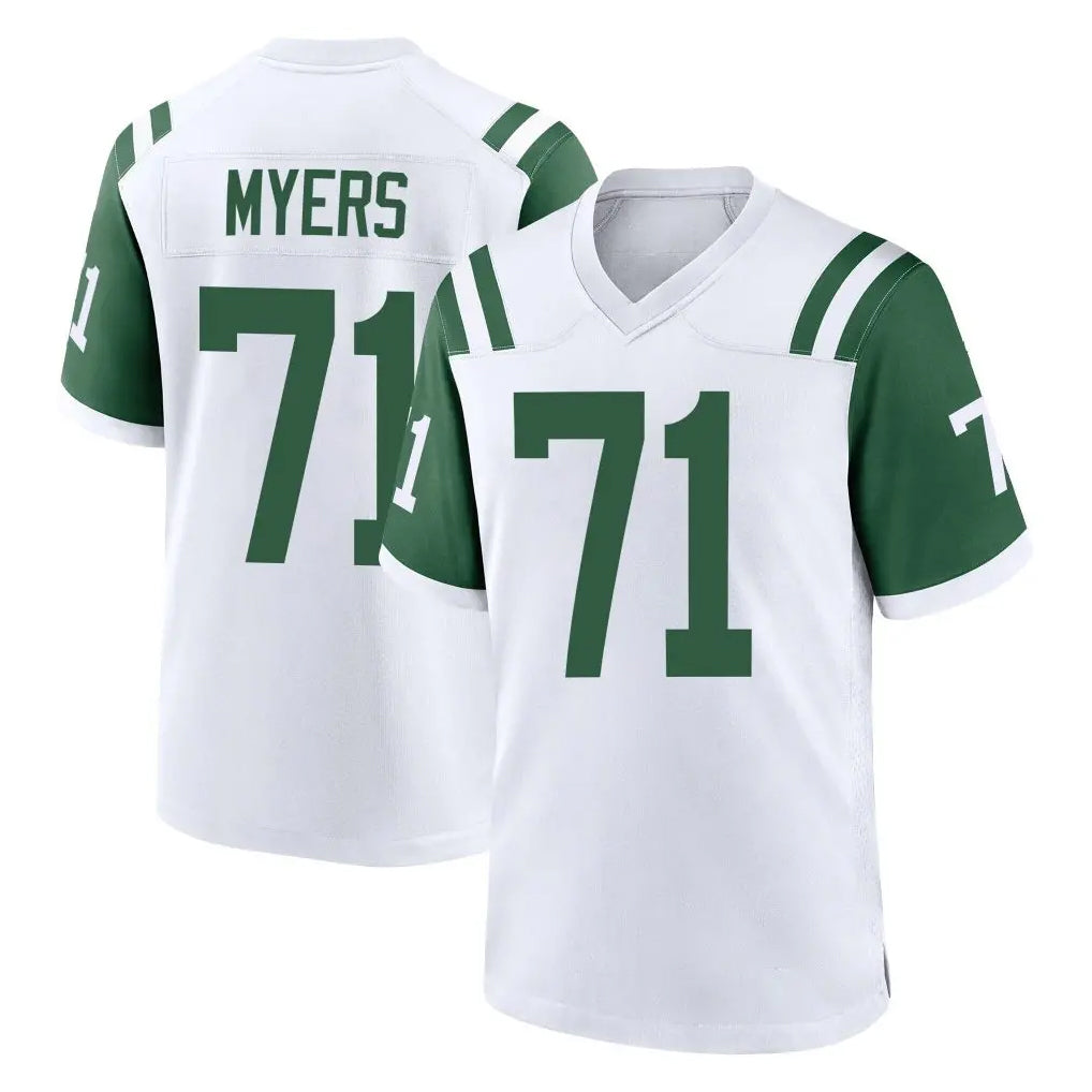 Boles NY.Jets #71 Josh Myers Player White Classic Home Game Stitched Jerseys