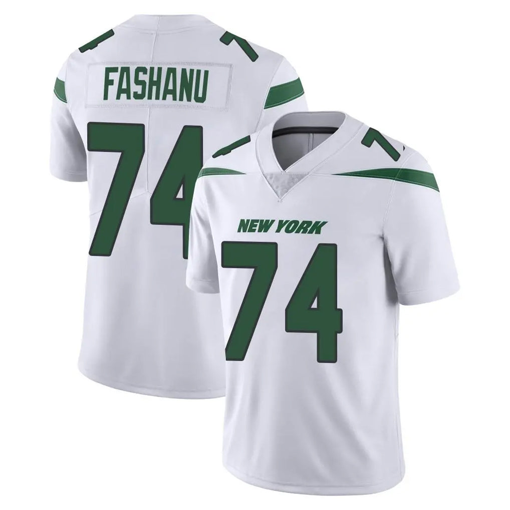 Boles NY.Jets #74 Olu Fashanu Player White Spotlight Limited Vapor Home Game Stitched Jerseys