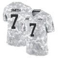 Boles NY.Jets #7 Geno Smith Player Arctic Camo Salute to Service Limited Game Stitched Jerseys