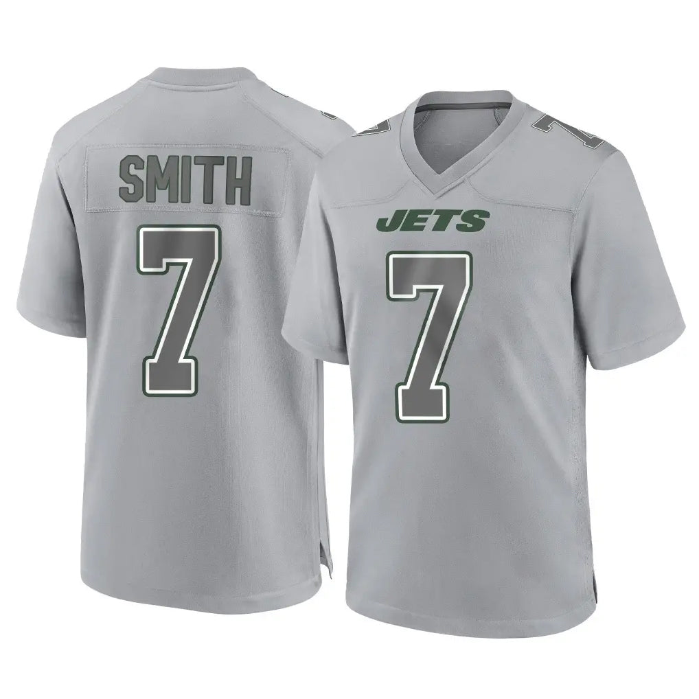 Boles NY.Jets #7 Geno Smith Player Gray Limited Atmosphere Fashion Home Game Stitched Jerseys