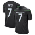 Boles NY.Jets #7 Geno Smith Player Stealth Black Home Game Stitched Jerseys