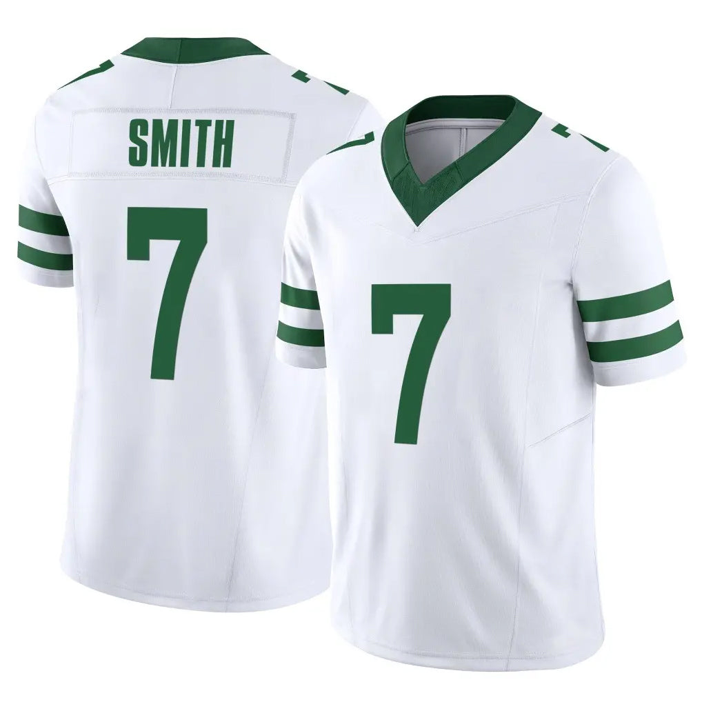 Boles NY.Jets #7 Geno Smith Player White Legacy Limited Vapor F.U.S.E. Home Game Stitched Jerseys