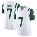 Boles NY.Jets #7 Geno Smith Player White Limited Classic Vapor F.U.S.E. Home Game Stitched Jerseys
