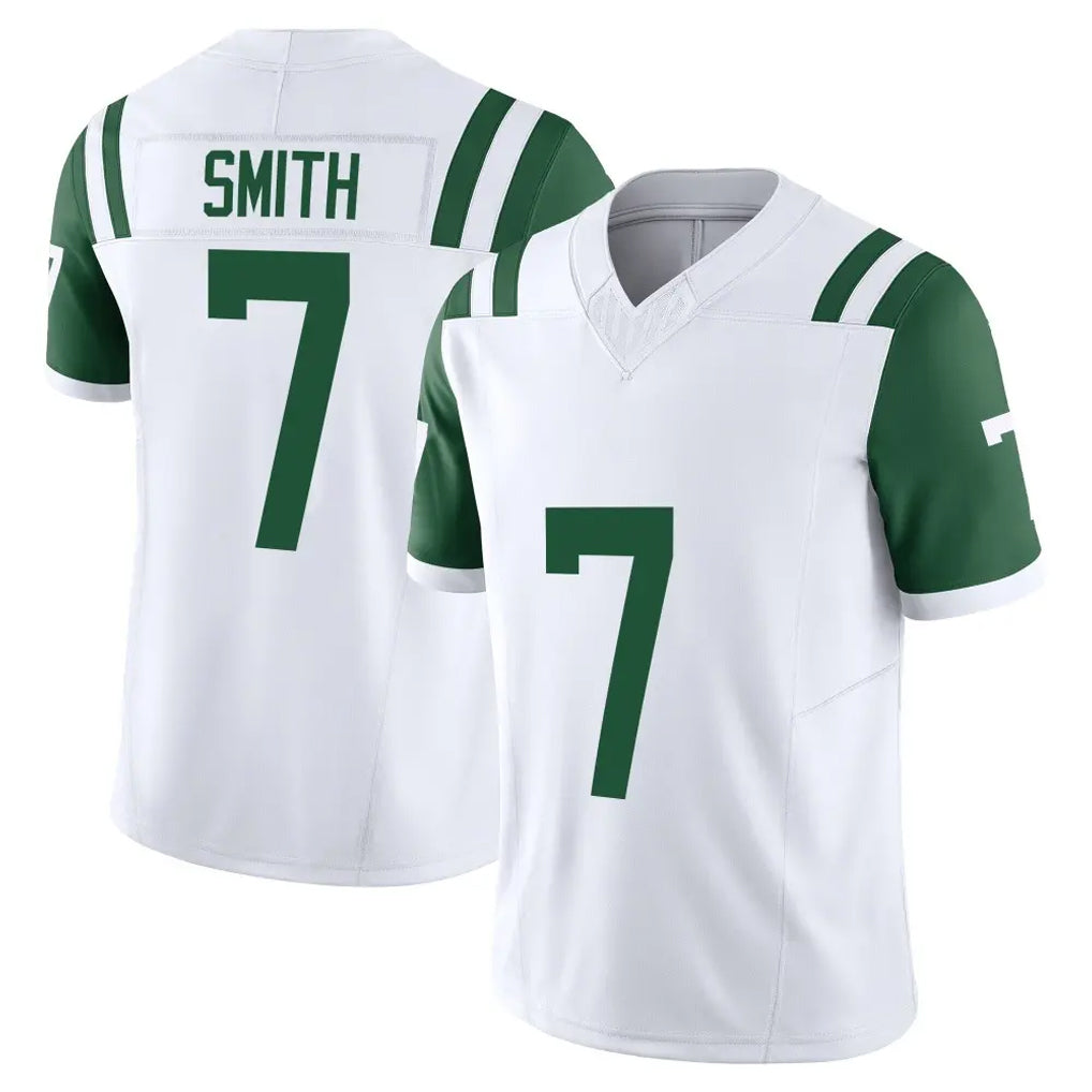Boles NY.Jets #7 Geno Smith Player White Limited Classic Vapor F.U.S.E. Home Game Stitched Jerseys