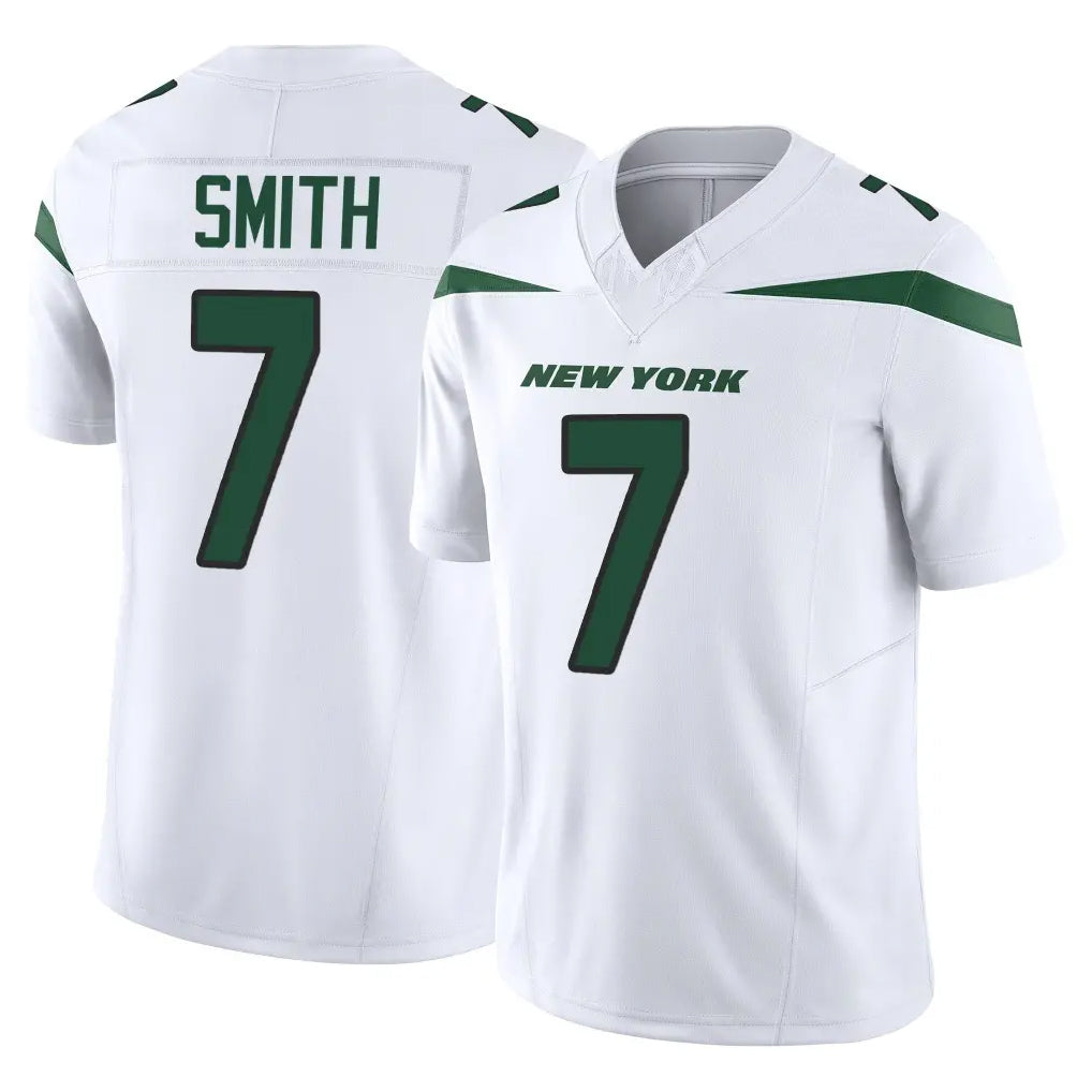 Boles NY.Jets #7 Geno Smith Player White Limited Vapor F.U.S.E. Home Game Stitched Jerseys