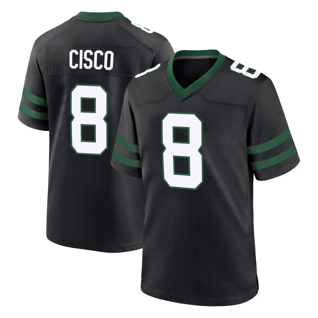Boles NY.Jets #8 Andre Cisco Player Black Legacy Home Game Stitched Jerseys